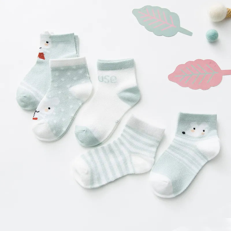 5 Paar Babysocken für Mädchen