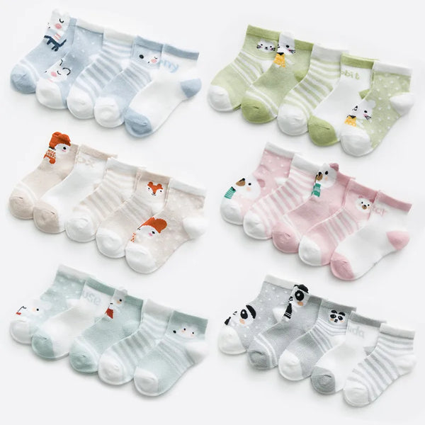 5 Paar Babysocken für Mädchen